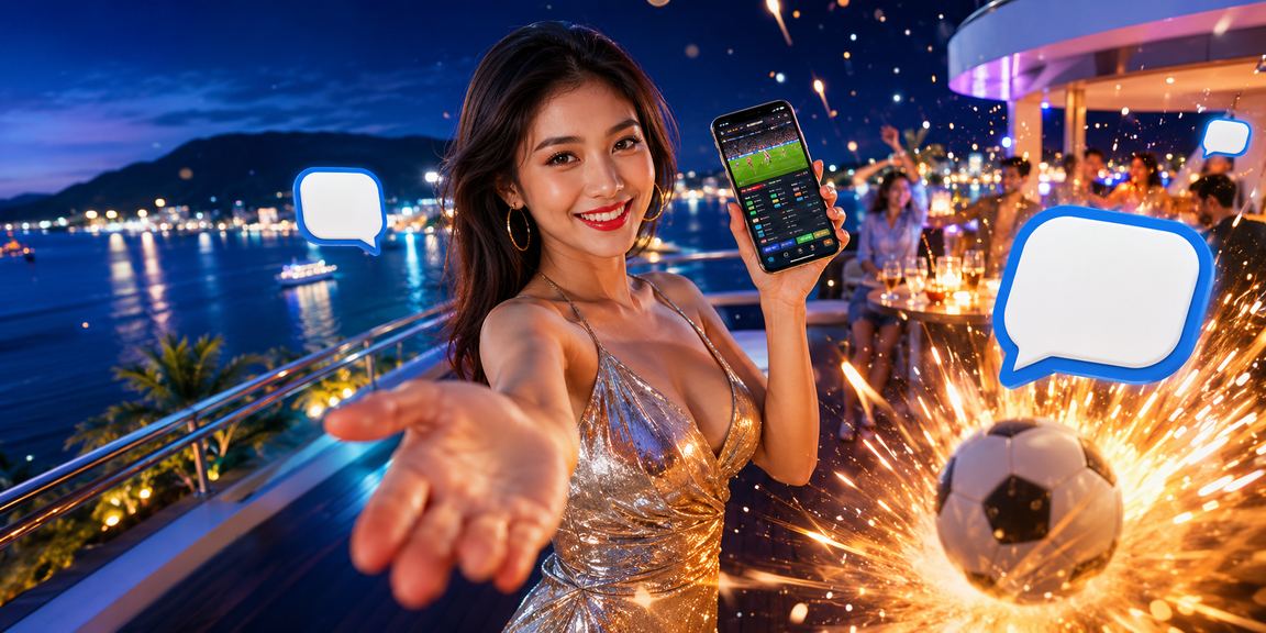 Người dùng tại Phú Quốc thư giãn với ứng dụng casino mobile trên bãi biển